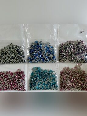 Korean Premium Hotfix Rhinestones✨60 Gross Mixed Colors✨High Sparkle